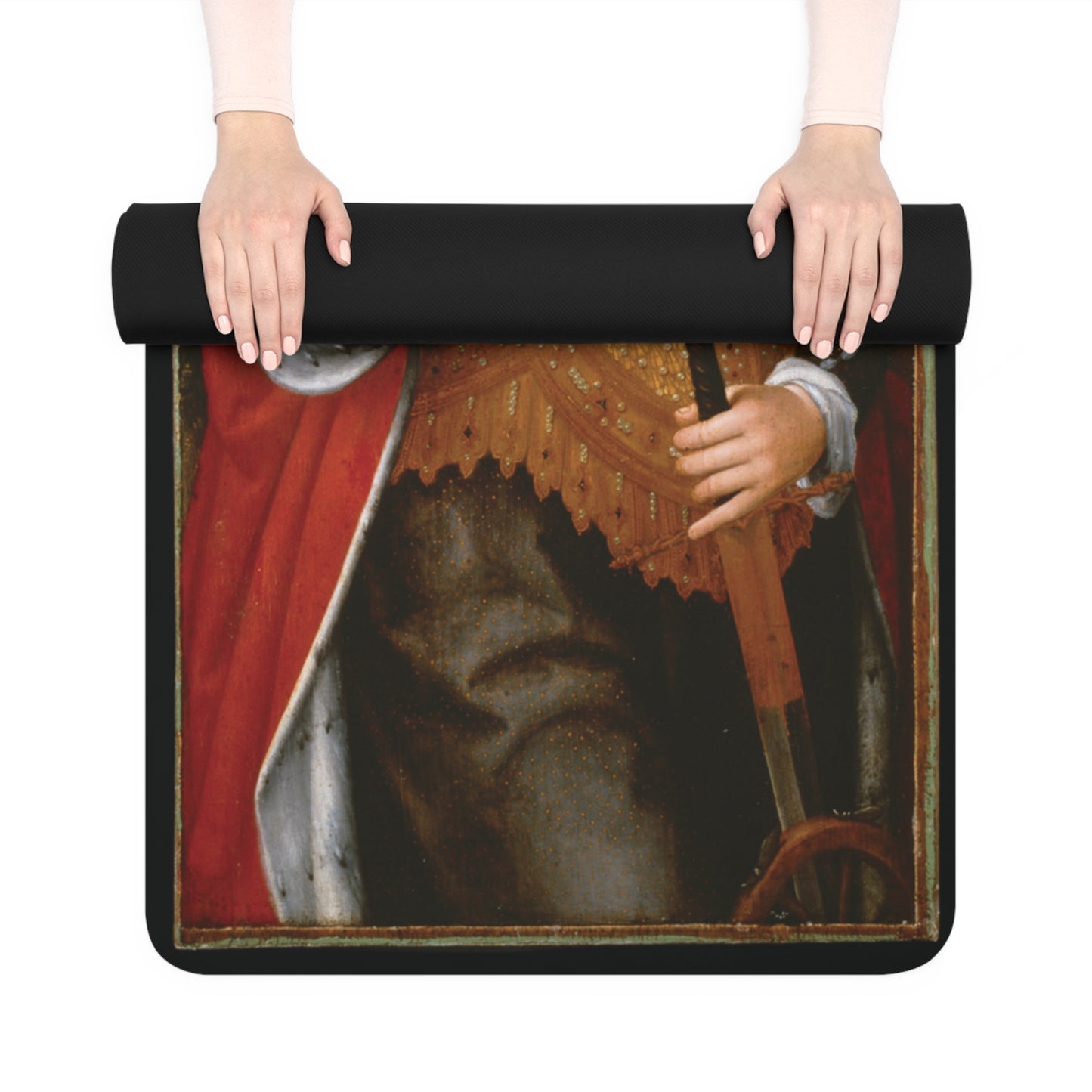 Saint Catherine by Jean Bellegambe 1520 Print - Yoga Mat