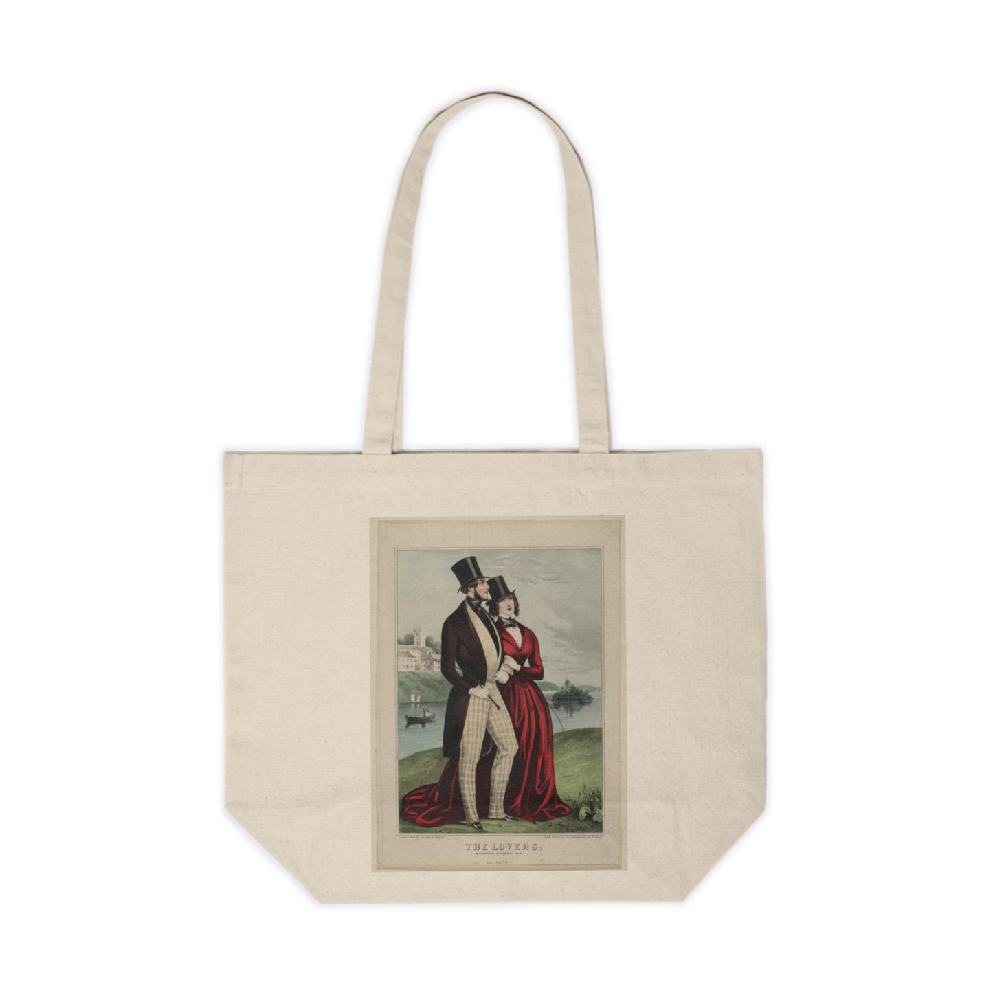 The Lovers 1850 Print - Canvas Shopping Tote Bag