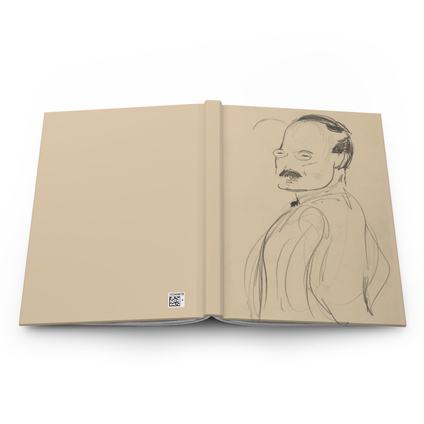 Unidentified Man by Robert Henri 1916 Print - Hardcover Journal