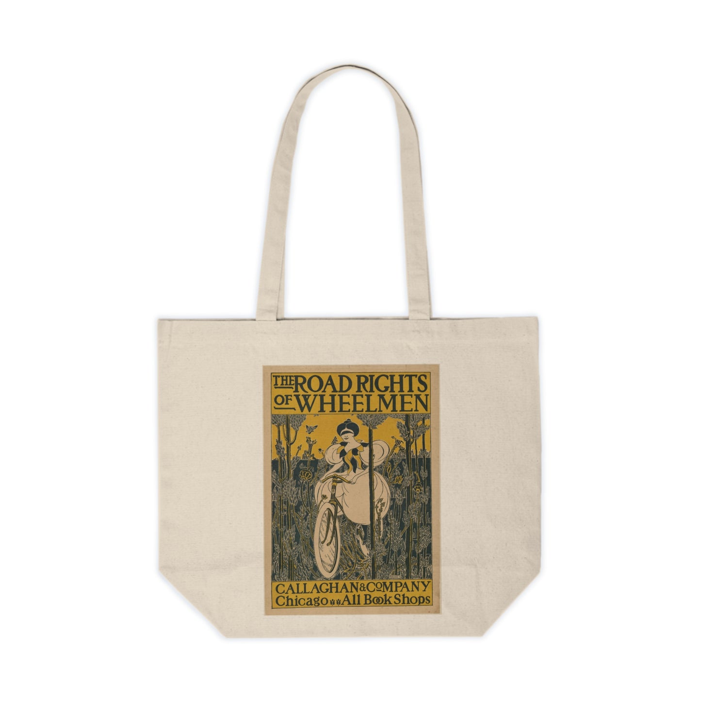 The Road Rights of Wheelmen 1895 Print - Canvas Shopping Tote Bag