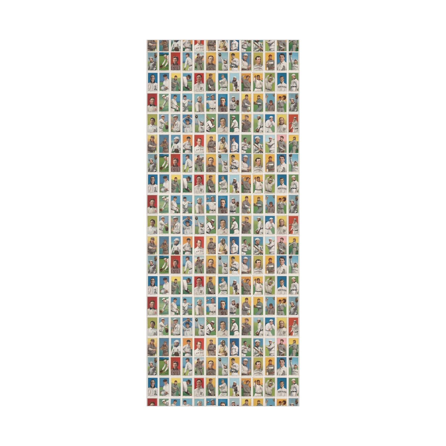 Victorian Baseball Cards 1900 to 1911 Collage Print - Gift Wrap