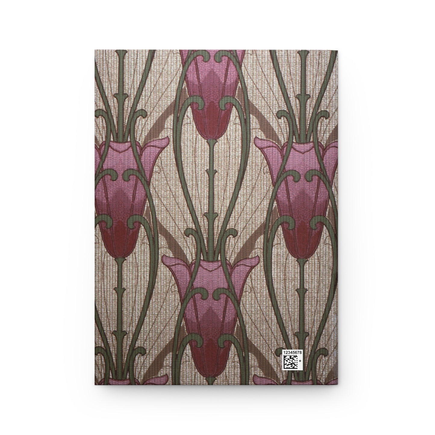 Tulip & Scroll Art Nouveau Wallpaper 1906 / 1907 Print - Hardcover Journal