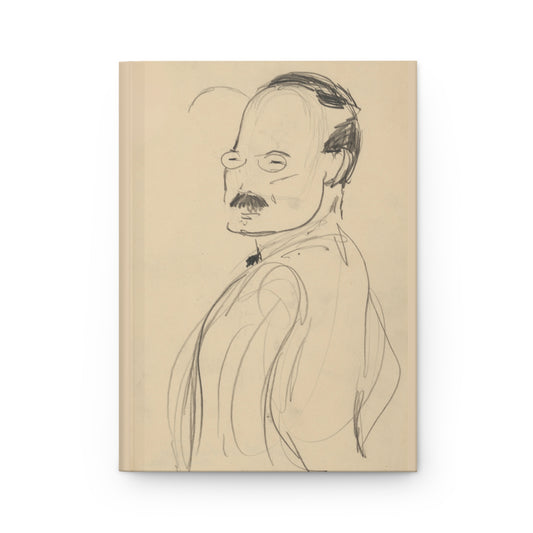 Unidentified Man by Robert Henri 1916 Print - Hardcover Journal