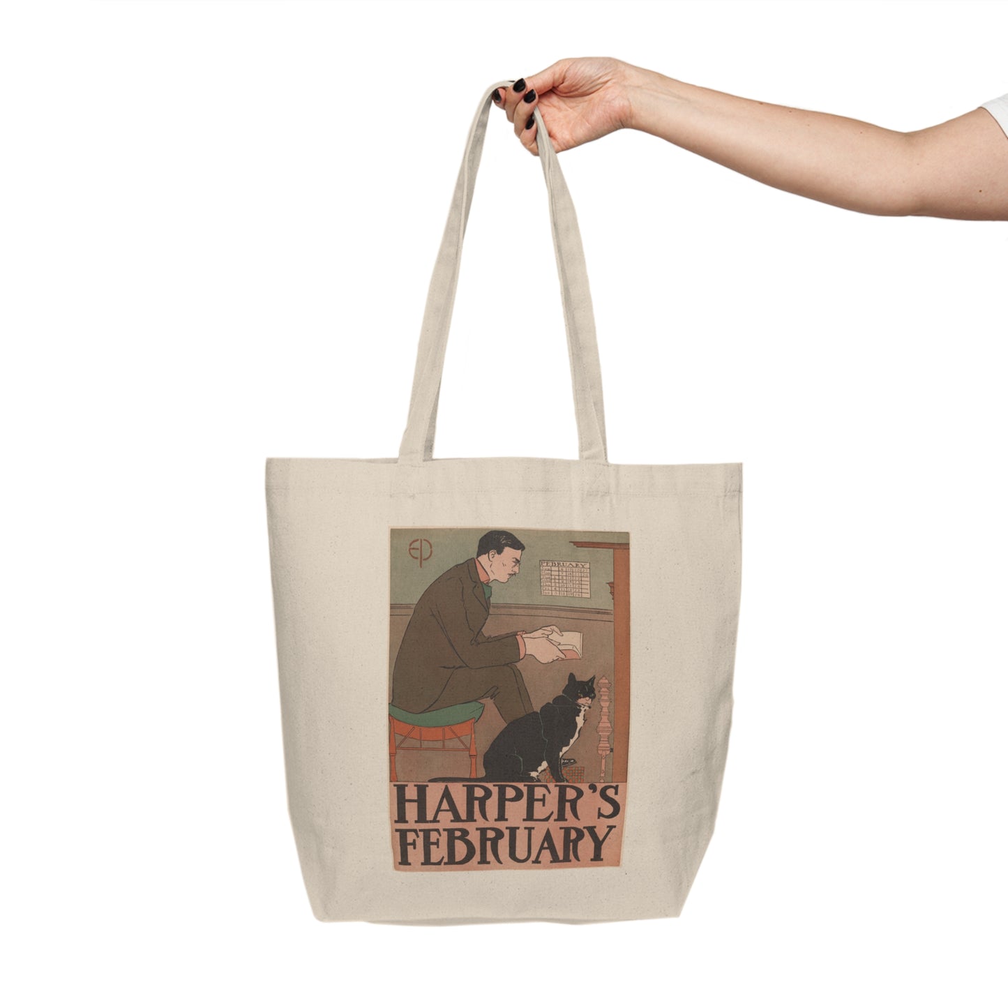 Harper’s Magazine February 1898 Print - Canvas Shopping Tote Bag